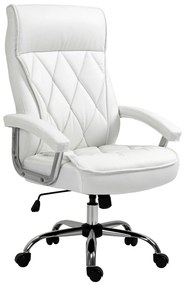 Vinsetto Fotel biurowy z masażem i podgrzewaniem regulowany z podnóżkiem do 120 kg beżowy | Aosom PL