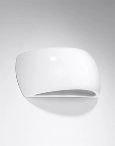 Kinkiet lakierowany PONTIUS biały połysk SOLLUX  LIGHTING