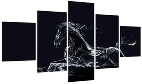 Obraz - Koń i woda (125x70 cm)