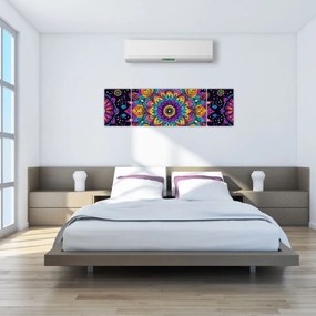 Obraz - Kalejdoskopowa mandala (170x50 cm)