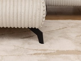 Kremowy sztruksowy narożnik (lewostronny/w kształcie litery L) Marbeya – Ropez