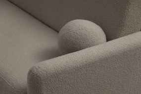 Sofa rozkładana Nido trzyosobowa 140 cm z pojemnikiem - beżowa boucle Quelle 16