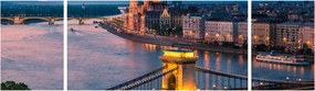 Obraz - Panorama miasta, Budapeszt, Węgry (170x50 cm)
