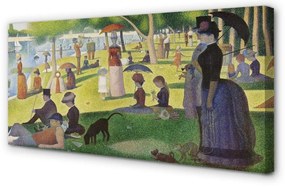 Zdjęcie na płótnie Niedzielne popołudnie na wyspie Grande Jatte - Georges Seurat