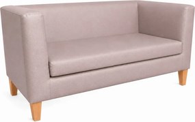 Sofa Monaco : Kolor nogi - Drewno, Kolor tkaniny - EKO-SKÓRA - 11D, Typ tkaniny - Eko-skóra , Wysokość nogi - 15 cm
