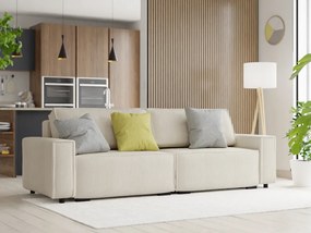 Trzyosobowa sofa rozkładana SMART kremowa