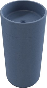 Umywalka betonowa wolostojąca bez otworu na baterię DELIS | Różne kolory : Kolor - Jagodowy, Podłączenie syfonu - Do podłogi