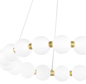LAMPA WISZĄCA LED G025-CP Złota