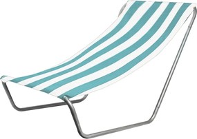 Składany leżak plażowy SAND, turkusowe paski