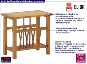 Klasyczny gazetownik z drewna dębowego P4-A37