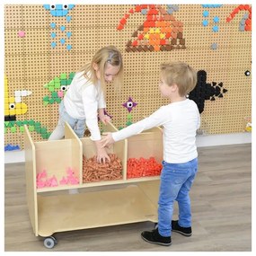 Masterkidz zestaw kołeczki w kształcie figur geometrycznych 64szt do tablic stem