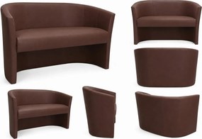 Sofa CLUB tapicerowana tkanina Eko-skóra : Kolor tkaniny - EKO-SKÓRA - 2D, Typ tkaniny - Eko-skóra