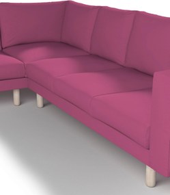 Pokrowiec na sofę narożną Norsborg 5-osobową kolor różowy tkanina strukturalna