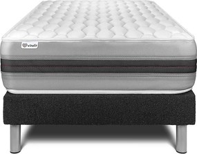 lózka z materacem VITAL SPRING RECOVER 120 x 200 cm Rama lózka Czarny