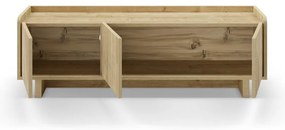 Szafka pod TV w dekorze dębu w naturalnym kolorze 140x45x40 cm Daira – Marckeric