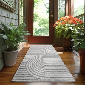 Szary chodnik odpowiedni na zewnątrz 80x250 cm Desert 1301 – Ayyildiz Carpets