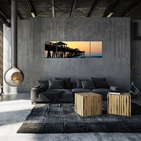 Obraz na plaży (170x50 cm)