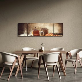 Obraz - Kawa i śniadanie (170x50 cm)