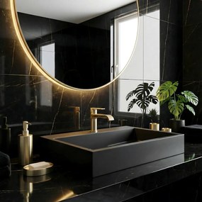 Umywalka Konglomeratowa GOYA BLACK MAT 50CM