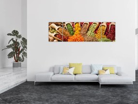 Obraz - Przyprawy z całego świata (170x50 cm)