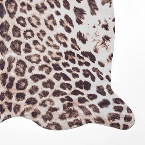 Brązowo-beżowy dywan 155x130 cm Faux Leopard – Think Rugs