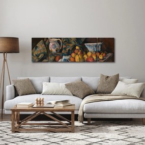 Obraz - Paul Cézanne, Still Life with Apples and Peaches, reprodukcje (170x50 cm)