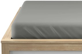 PrzytulneMieszkanie.pl Prześcieradło jersey szare 180 x 200 cm