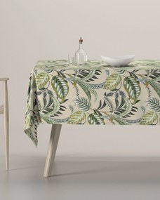 Obrus prostokątny kolor zielony tkanina wzorzysta