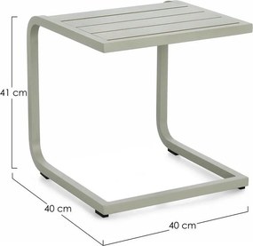 Aluminiowy stolik ogrodowy 40x40 cm Taylor – Bizzotto