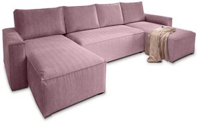 Narożnik w kształcie U SMART COSARO 295x140 cm, jasnofioletowy