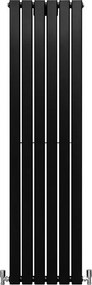 Grzejniki panelowe designerskie, matowo czarne, 1600 mm x 420 mm
