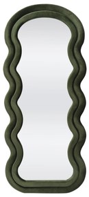 CONFETTO lustro stojące lub ścienne wiszące, oliwkowy welur 160/70/3 cm