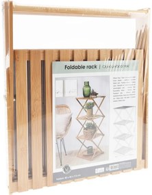 Regał do przechowywania Bambus, 4 półki, 40 x 93,5 x 33,5 cm