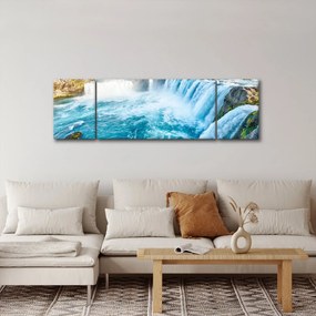 Obraz - Wodospady (170x50 cm)