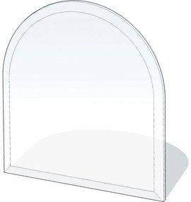 Szkło pod piec 1000x1000x8 mat. półłuk