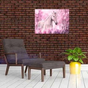 Obraz na szkle - Malowany koń (70x50 cm)