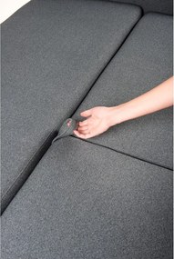 Ciemnoszara sofa rozkładana Bonami Selection Pop