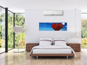 Obraz - Serce z drzewa (170x50 cm)