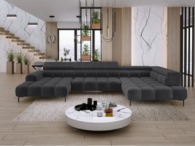 Narożnik PLAZA XL Prawostronny z elektryczną regulacją siedziska Tkanina EDEN 21 WERSAL