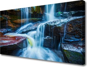 Obraz canvas Odbicie Liści w Cichej Tonii