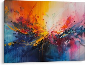 Obraz - Abstrakcja kolorów (70x50 cm)