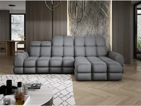 Narożnik TOLLO MINI S Prawostronny Elektryczna regulacja Solar 96 kolor Szary WERSAL