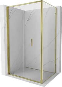 Mexen Exo kabina prysznicowa składana 120 x 95 cm, transparent, złota - 816-120-095-50-00