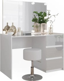 Toaletka biały wysoki połysk 120x60x78.6 marla