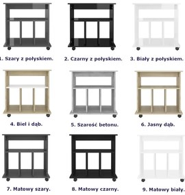 Czarny kontener biurkowy L4-F88