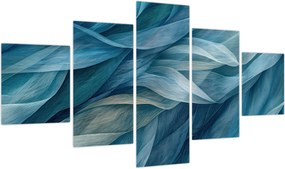 Obraz - Niebieskie i białe fale (125x70 cm)