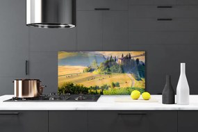 Panel nad blat kuchenny Malowniczy Pejzaż z Drzewami