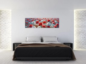 Obraz - Pole maków (170x50 cm)