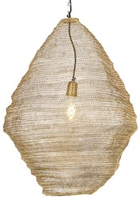 Orientalna lampa wisząca złota 60cm - Nidum
