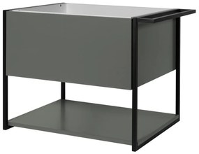 Szafka pod umywalkę LOV 60 cm szaro-zielony półmat KROFAM